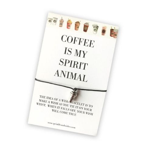 Coffee Is My Spirit Animal Wish Bracelet (2)
