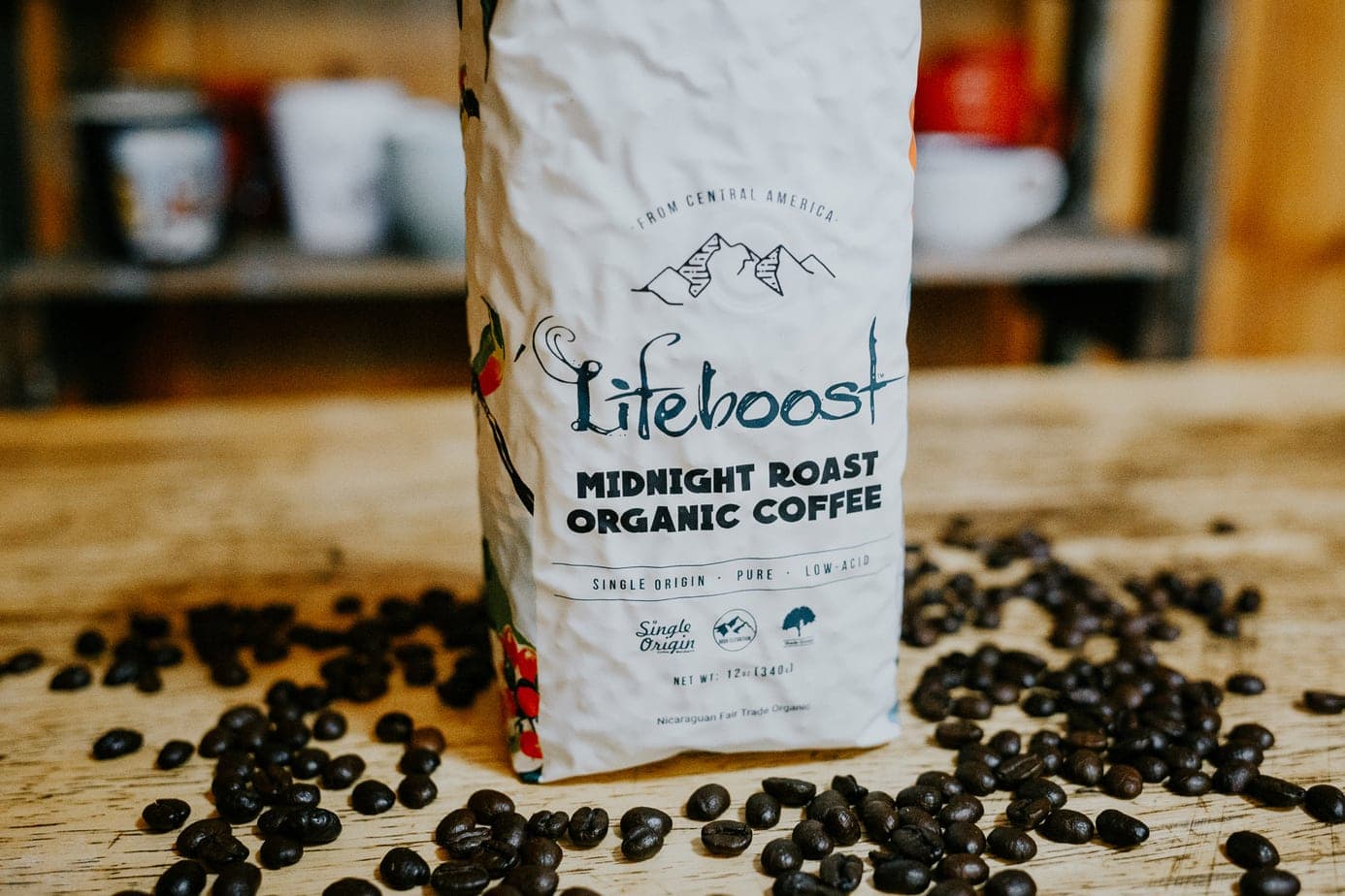 Lifeboost minight roast organic coffee
