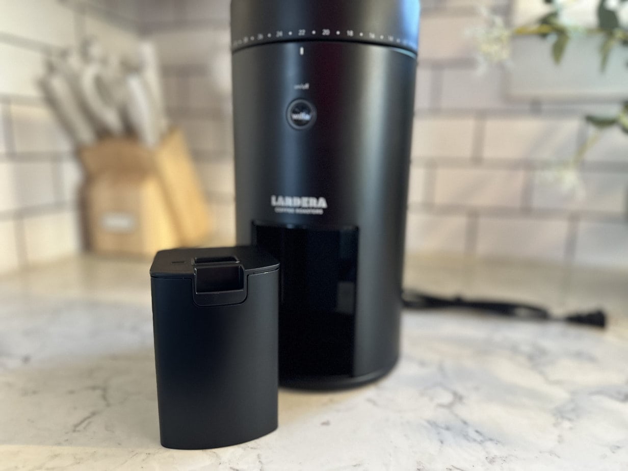 Wilfa coffee grinder hopper and waste container