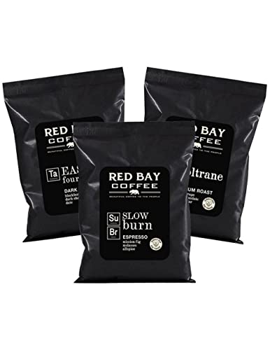 Whole Coffee Beans - Red Bay Combo 3-Pack Gift Collection | Gourmet Medium Roast Whole Bean Coffee Best For Strong Espresso, Pour Over, Drip, Cold Brew & More | Fresh, Artisanal, Direct Trade