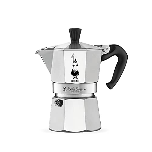 Bialetti - Moka Express: Iconic Stovetop Espresso Maker, Makes Real Italian Coffee, Moka Pot 9 Cups (14 Oz - 420 Ml), Aluminium, Silver