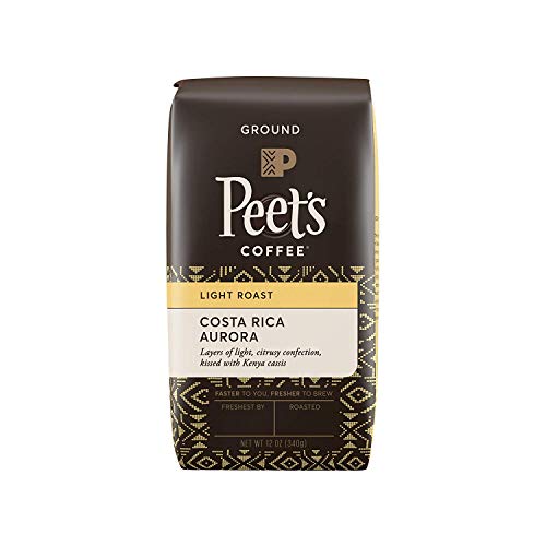 Peet's Coffee Costa Rica Aurora Bag Ground Light Roast, 12 oz