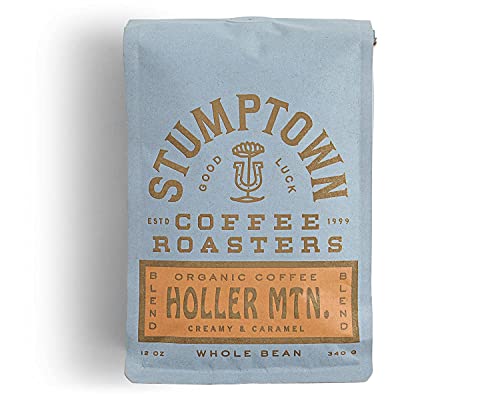 Stumptown Coffee Roasters, Medium Roast Organic Whole Bean Coffee - Holler Mountain 12 Ounce Bag with Flavor Notes of Citrus Zest, Caramel and Hazelnut