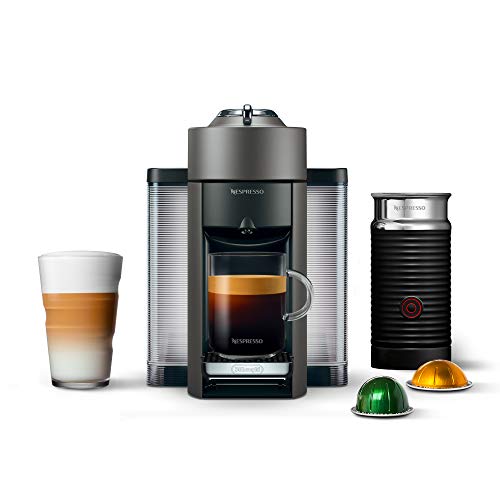 Nespresso Vertuo Coffee and Espresso Machine by De'Longhi, 54 ounces, Titan, Grey