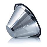 Quell Reusable Coffee Filter for Kalita 185 Pour Over Drippers : Stainless Steel Wave Alternative for Sustainable Brewing