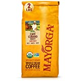 Mayorga Dark Roast Coffee, 2 lb bag - Café Cubano Coffee Roast - 100% Arabica Whole Coffee Beans - Smoothest Organic Coffee - Specialty Grade, Non-GMO, Direct Trade