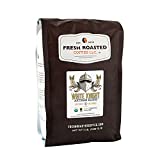 Fresh Roasted Coffee, Organic White Knight, 5 lb (80 oz), Light Roast, Fair Trade Kosher, Whole Bean