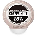 Koffee Kult Premium Dark Roast Coffee Single Serve coffee cups in pods for Keurig 2.0 coffee brewers- 12 count