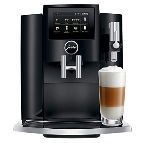 Jura S8 Automatic Coffee and Espresso Machine (Piano Black)