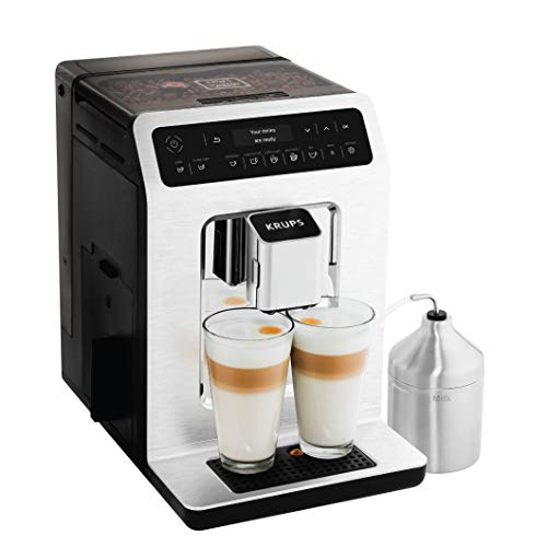 KRUPS EA89 Deluxe One-Touch Super Automatic Espresso and Cappuccino Machine, 15 Fully Customizable Drinks,Gray