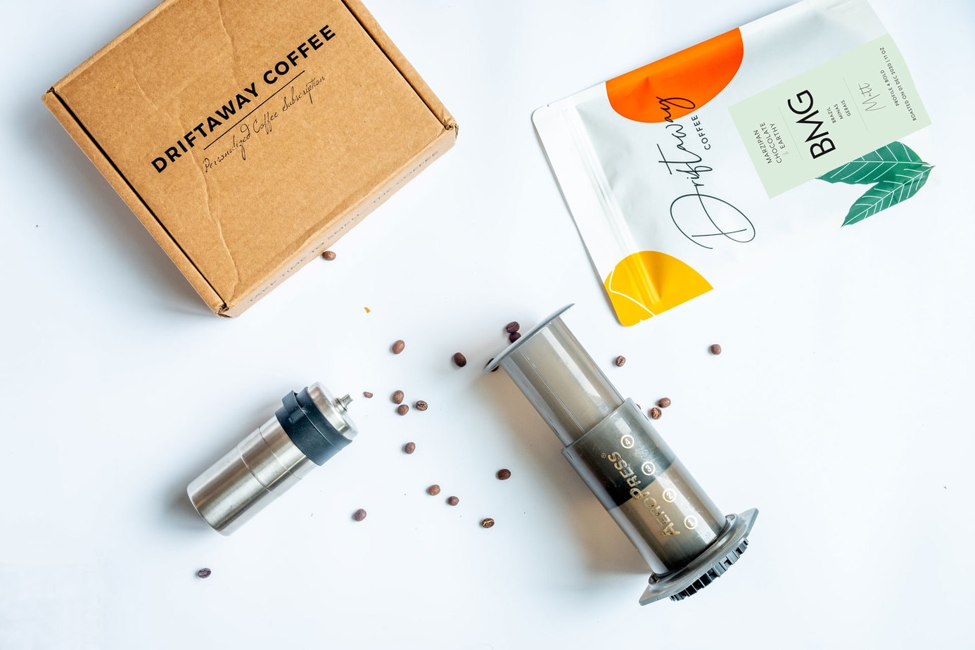 aeropress and driftaway coffee bag