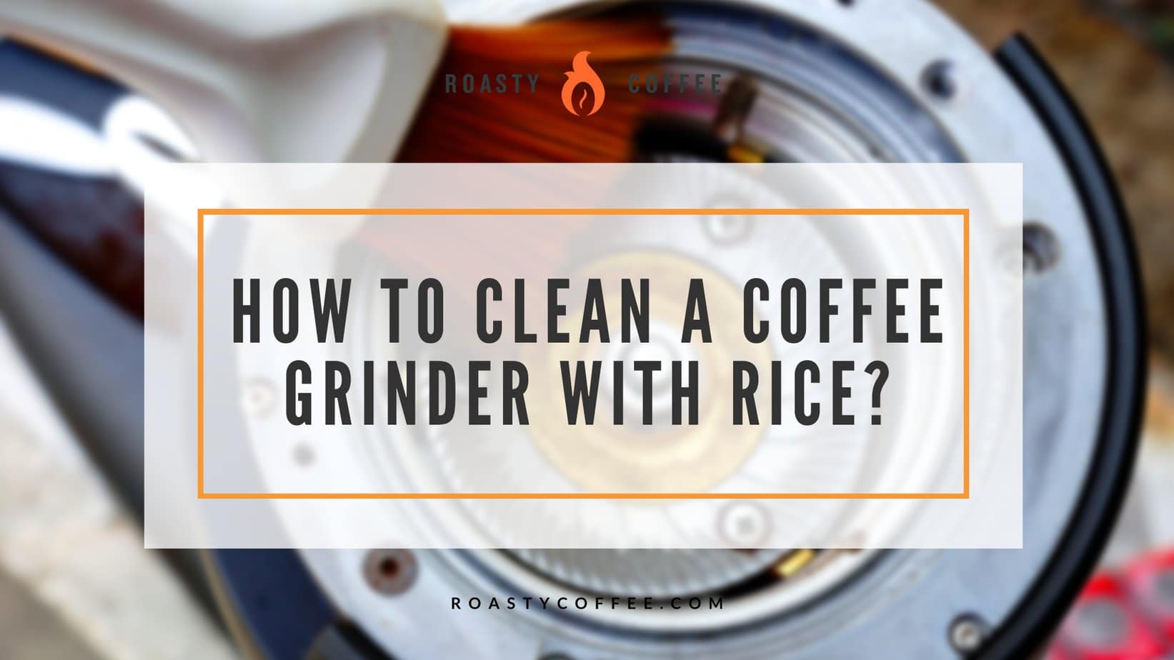 clean coffee grinder with rice